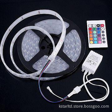 RGB 5050 LED strip light, 60LED/M, waterproof, 12V DC